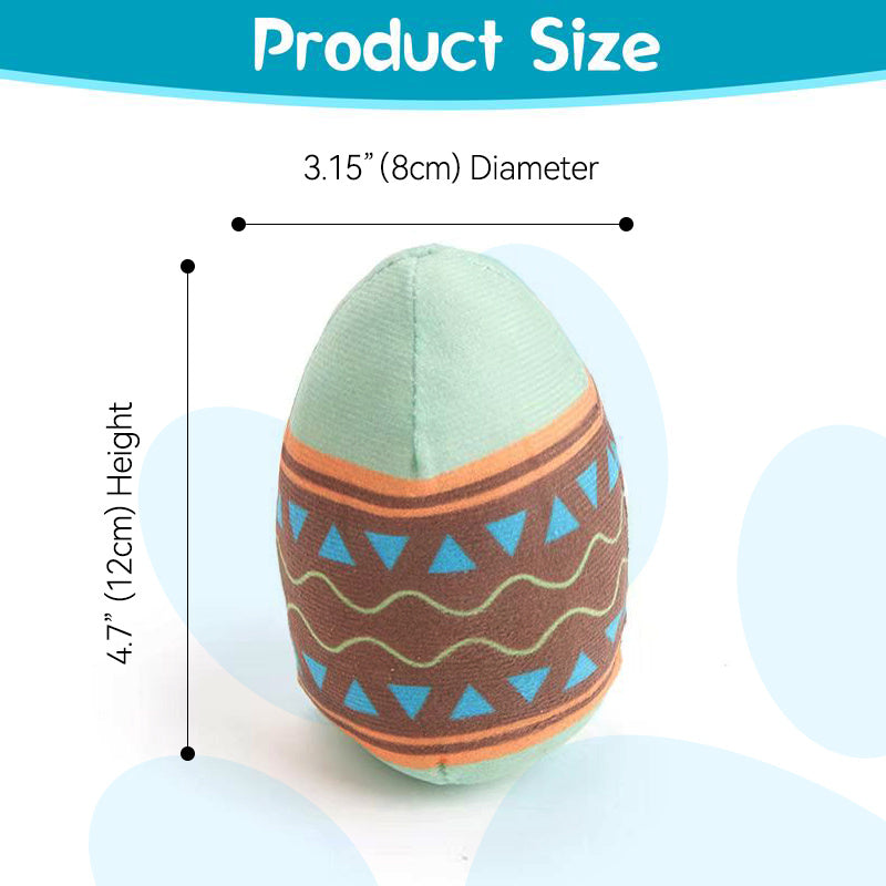 Easter Egg Toys for Pet - Interactive Dog Egg Toy with Squeaky Sound for Aggressive Chewers