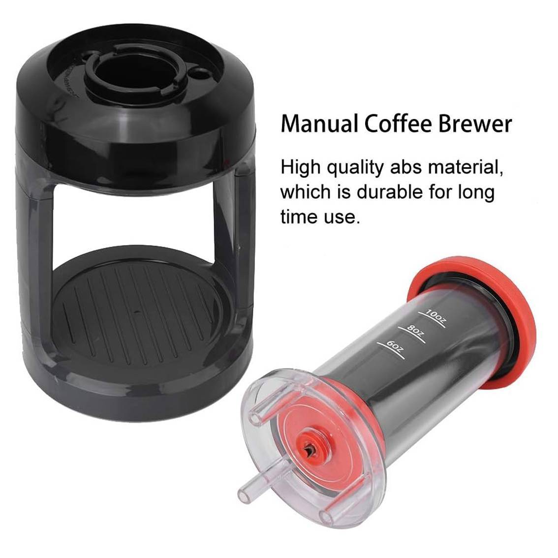 Manual Coffee Press - Hand Pressing Espresso Maker for Capsules & Ground Coffee