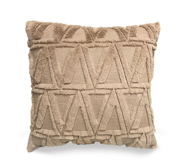 Plush Solid Color Sofa Pillowcase Living Room Cushion