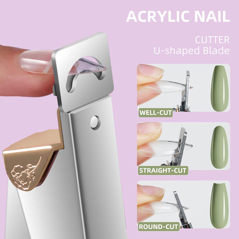 504-piece Full-coverage Nail Patch Set With 4-in-1 Nail Glue And Gel For Nail Extension Salons