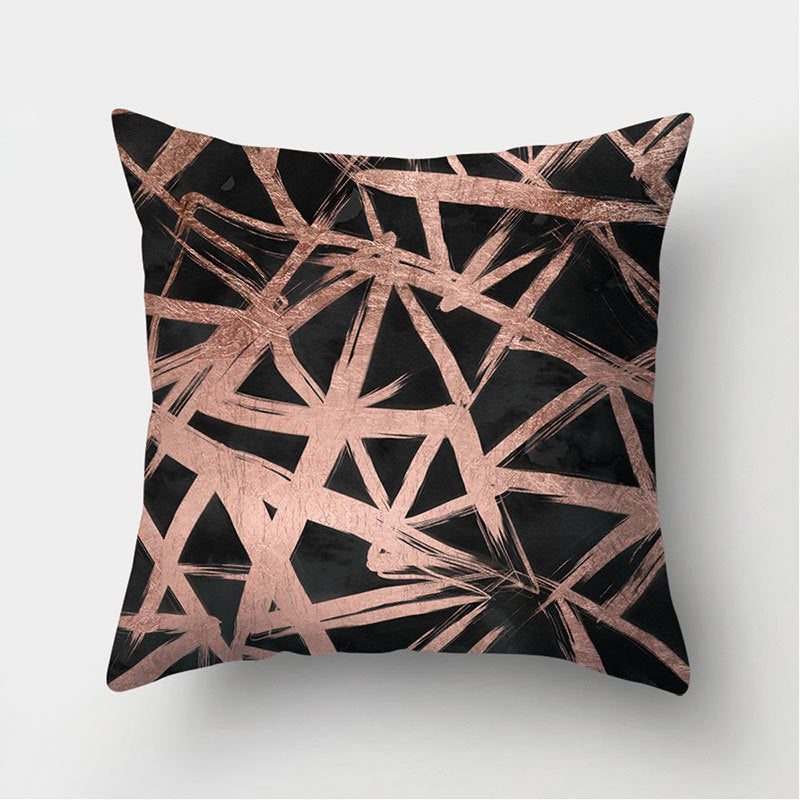 Leather Velvet Pillowcase Sofa Cushion Cover - Luxury Textured Throw Pillow for Home