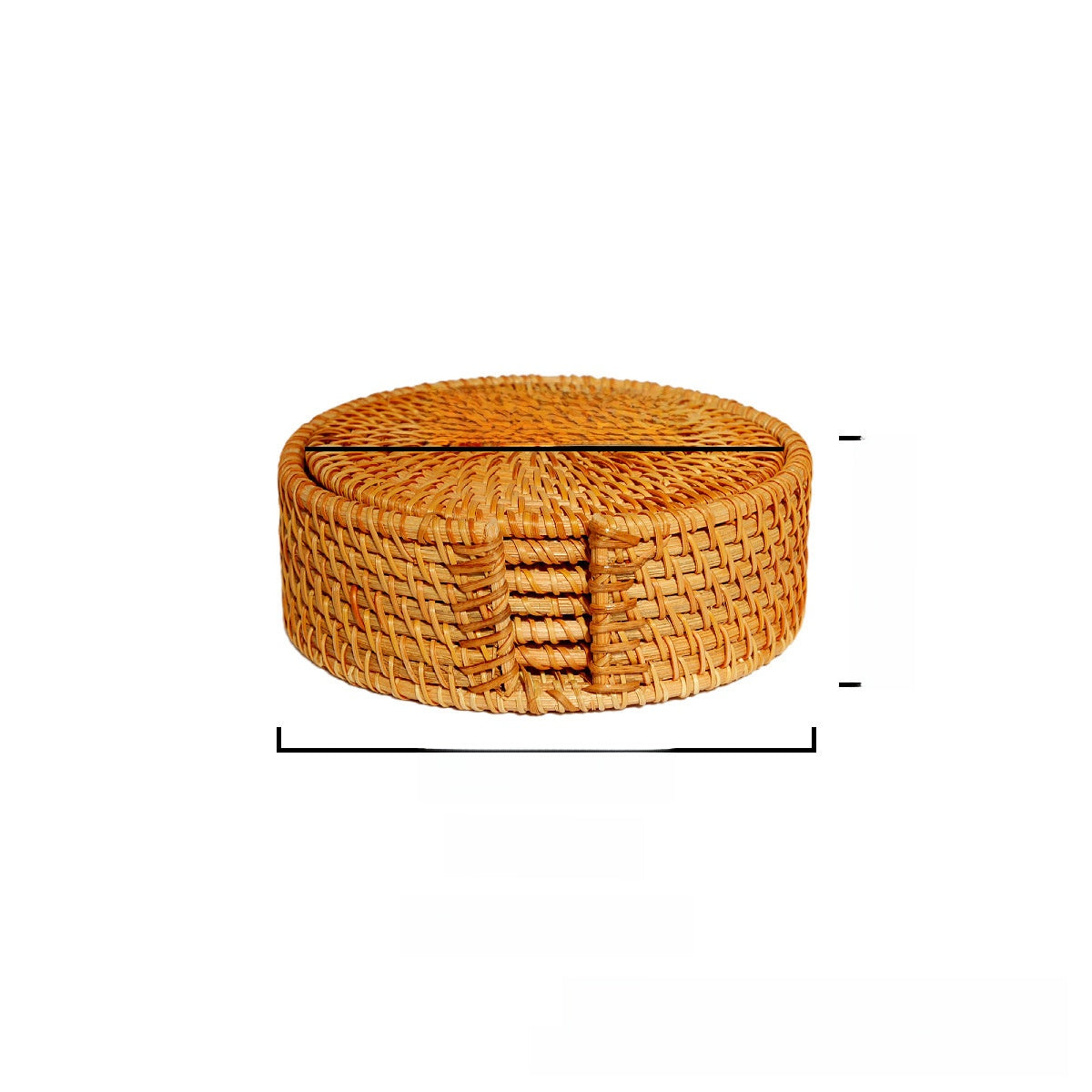 Eco-Friendly Woven Coasters - Natural Autumn Vine Material Set