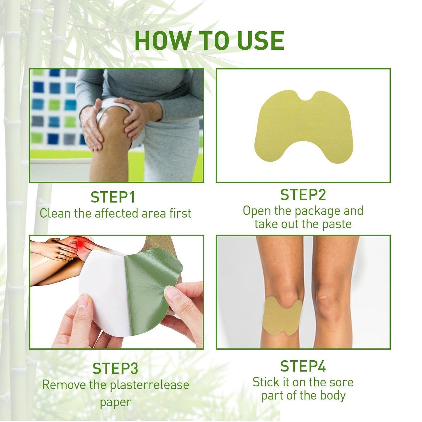 Mugwort Patch For Knee Care To Activate Tendons And Bones And Relieve Lumbar And Cervical Joint Pain