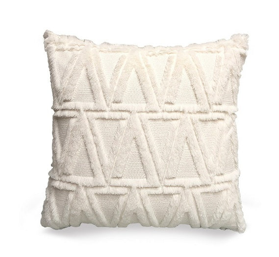 Plush Solid Color Sofa Pillowcase Living Room Cushion