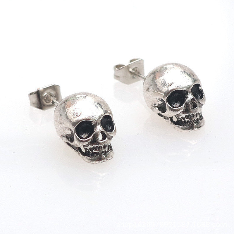 Retro Skull Earrings - Personality Halloween Drop Earrings