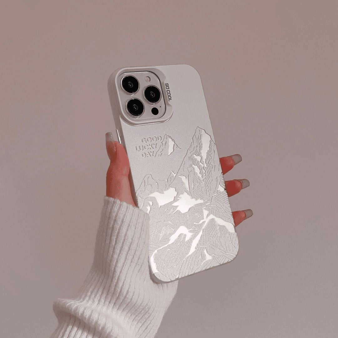 Scenic Landscape iPhone Case - Sunset Mountain Design