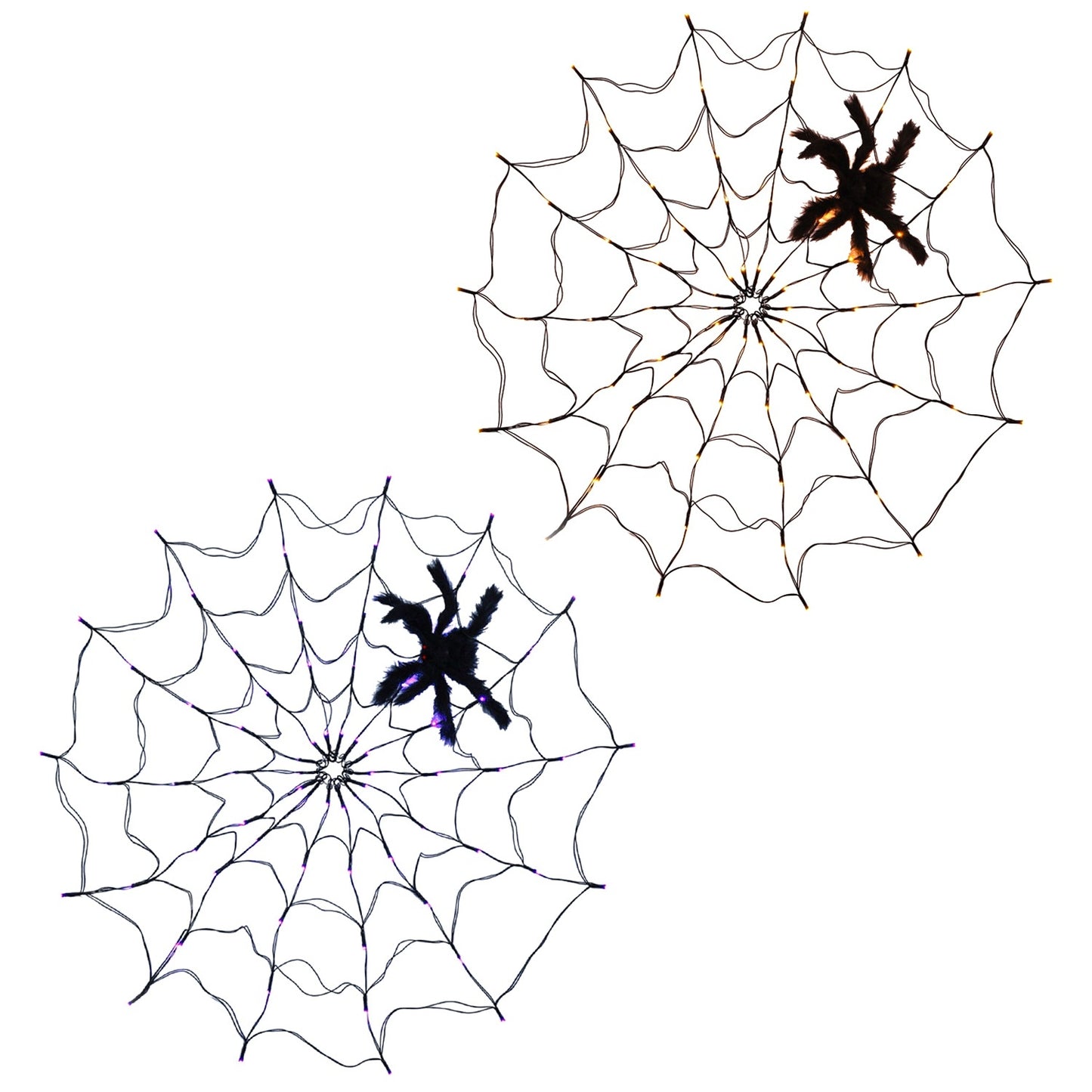 3.28ft Spider Web Light - 70 LED Battery Powered with Remote Control