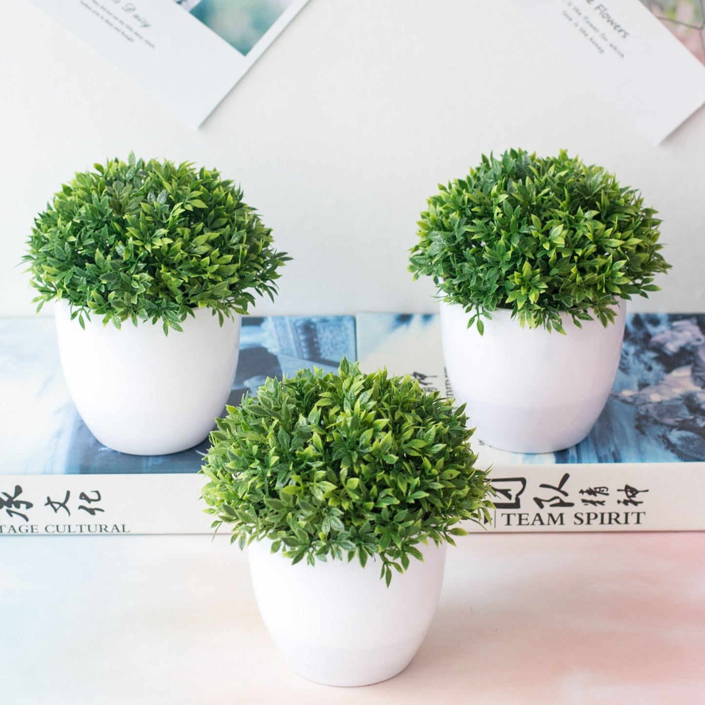Premium Simulated Plant Bonsai - Artificial Green Home Decoration with Basin