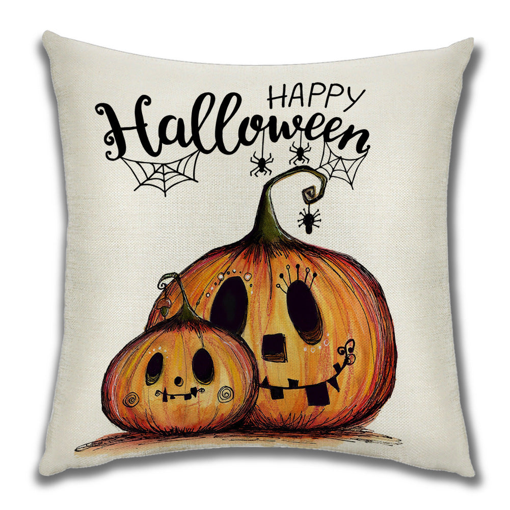 Cartoon Pumpkin Castle Sofa Cushion Cushion Pillowcase