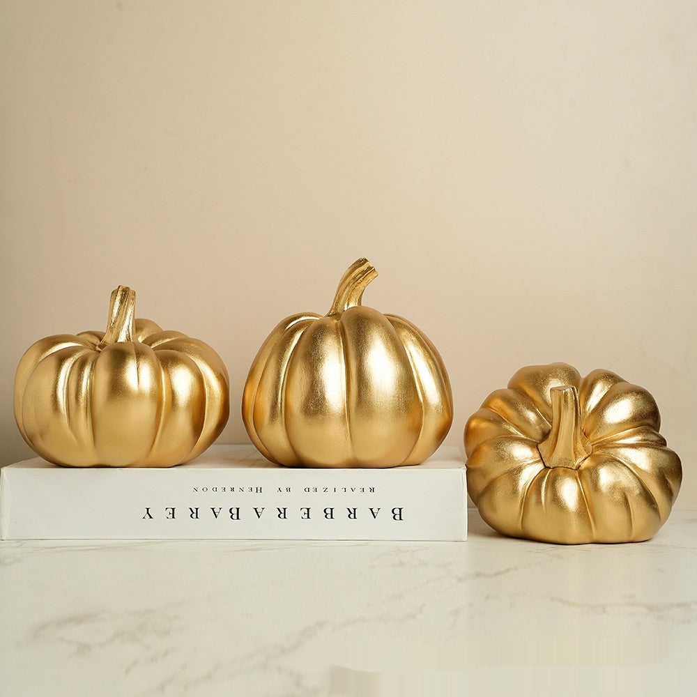 Premium Retro Pumpkin Decoration - Vintage Home Living Room Hallway Ornament