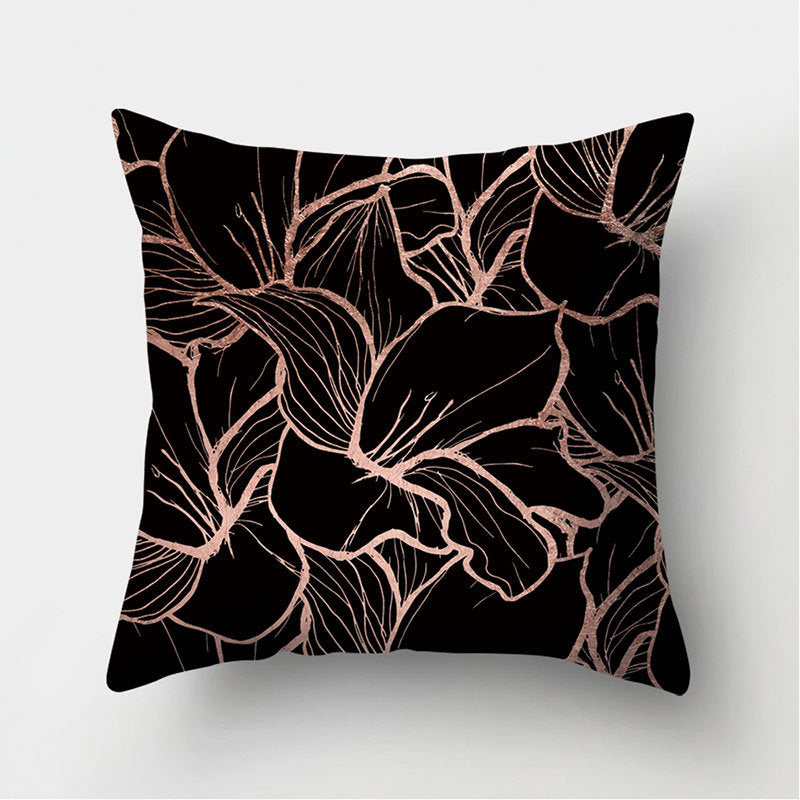 Leather Velvet Pillowcase Sofa Cushion Cover - Luxury Textured Throw Pillow for Home