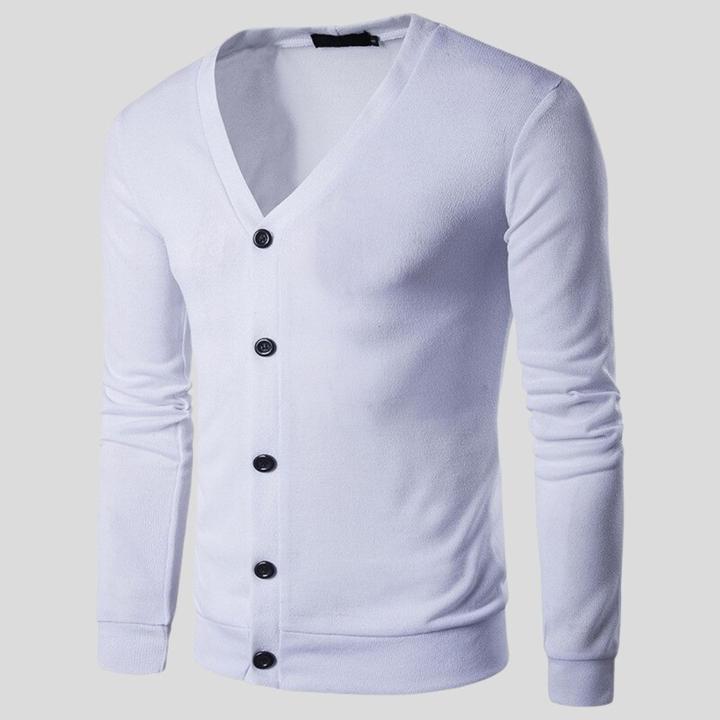 Men's Fashion Simple Casual Sweater Jacket - Comfortable Knit Cardigan