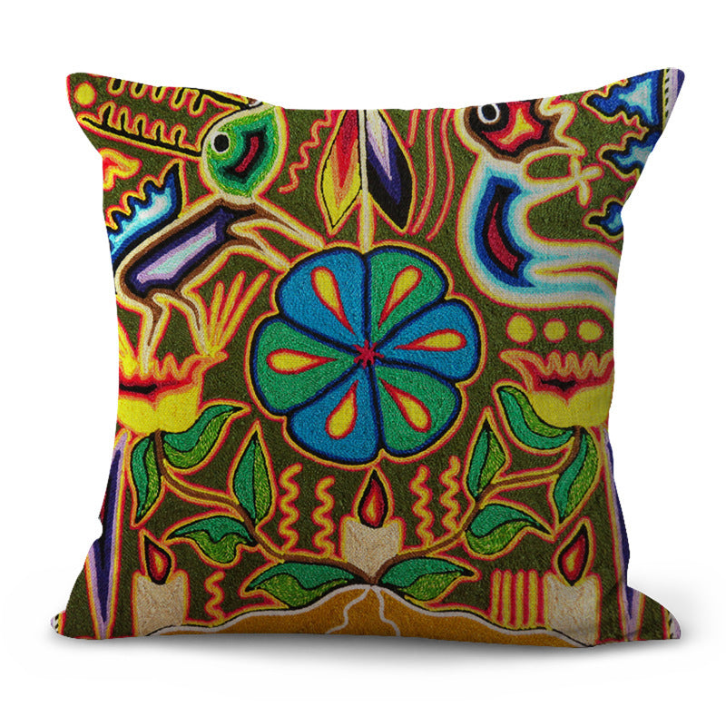Pattern Pastoral Plaid Sofa Cushion Pillowcase