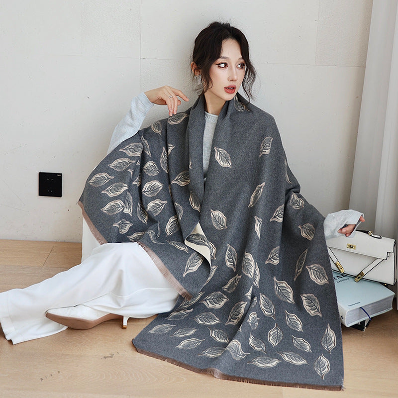 Women's Versatile Fashion Scarf - Thickened Warm Cashmere Winter Wrap