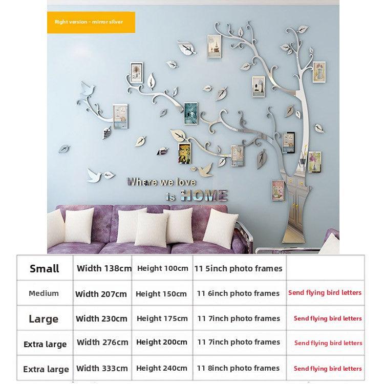 3D Acrylic Photo Tree Wall Stickers