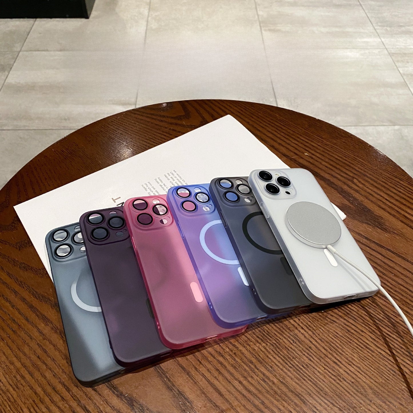 MagSafe Compatible iPhone Case - Ultra-Thin Magnetic Frosted Design iPhone 16 Pro Max