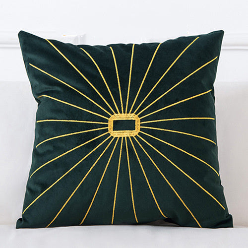 Golden Sofa Pillow Office Car Lumbar Cushion