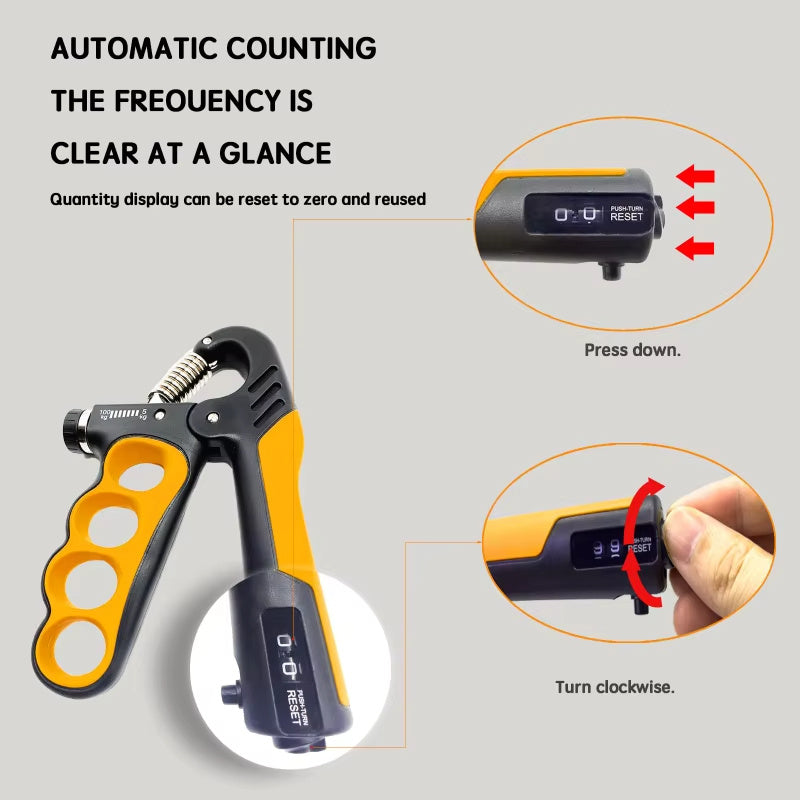 Adjustable Hand Grip Strengthener - 5-100kg Resistance Trainer