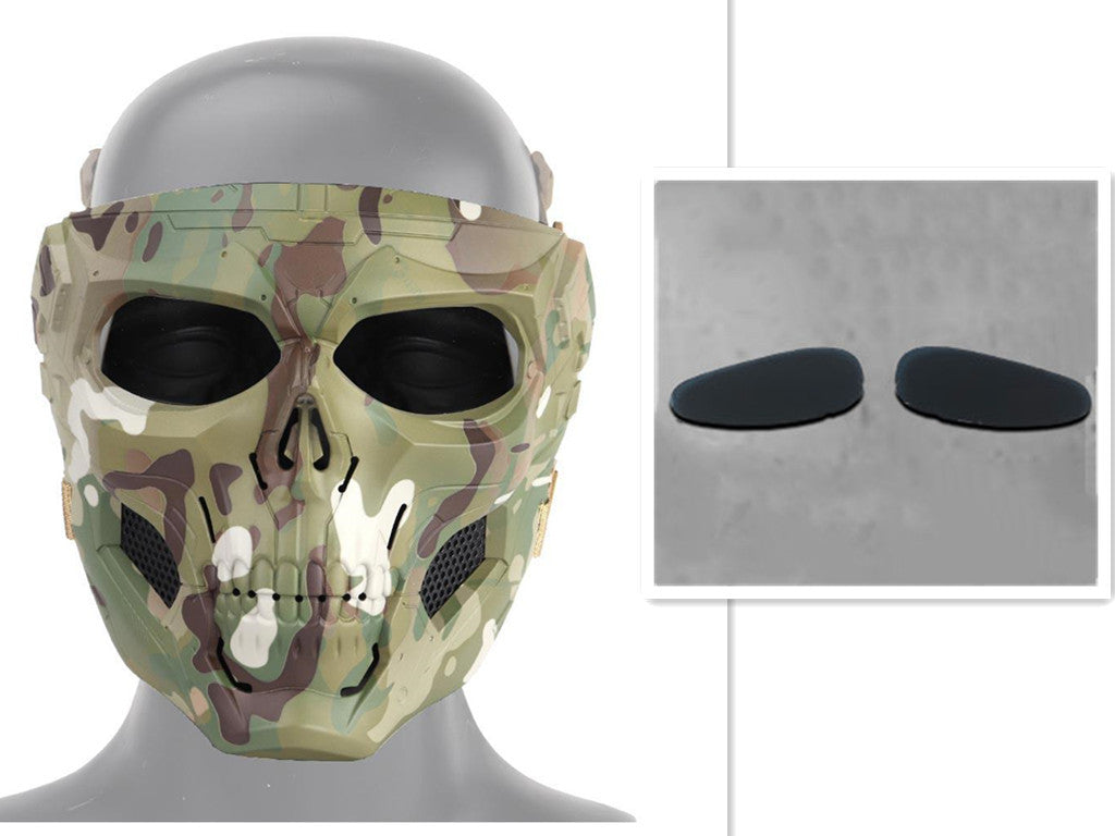 Halloween Skull Horror Helmet Mask - Premium Costume Headpiece