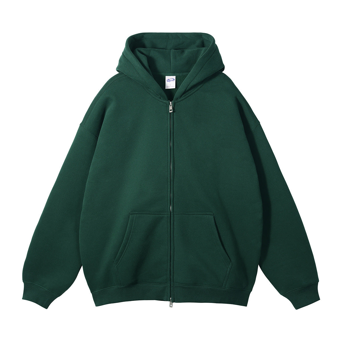 Men's Premium Zippered Hoodie - Comfortable Full-Zip Sweatshirt with Adjustable Hood