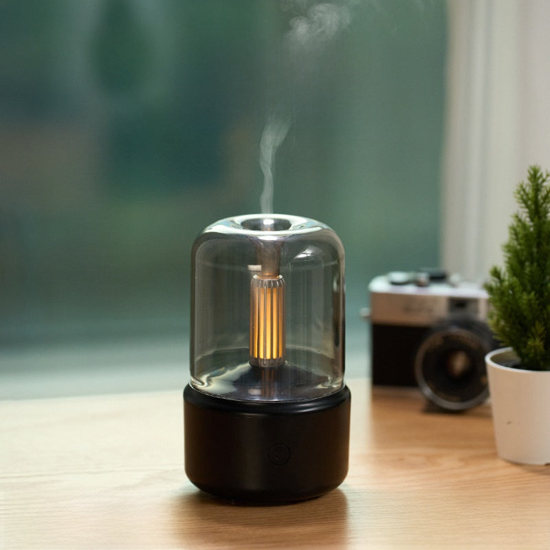 Ultrasonic Aromatherapy Humidifier - Candlelight Design Diffuser