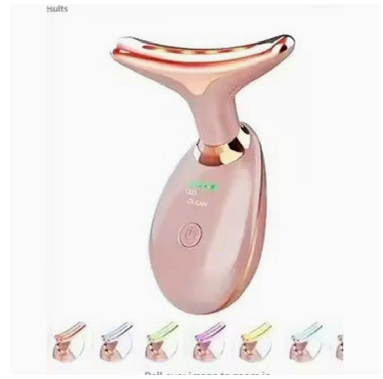 EMS Thermal Neck Lifting Massager - Electric Microcurrent Wrinkle Remover with LED Photon Therapy