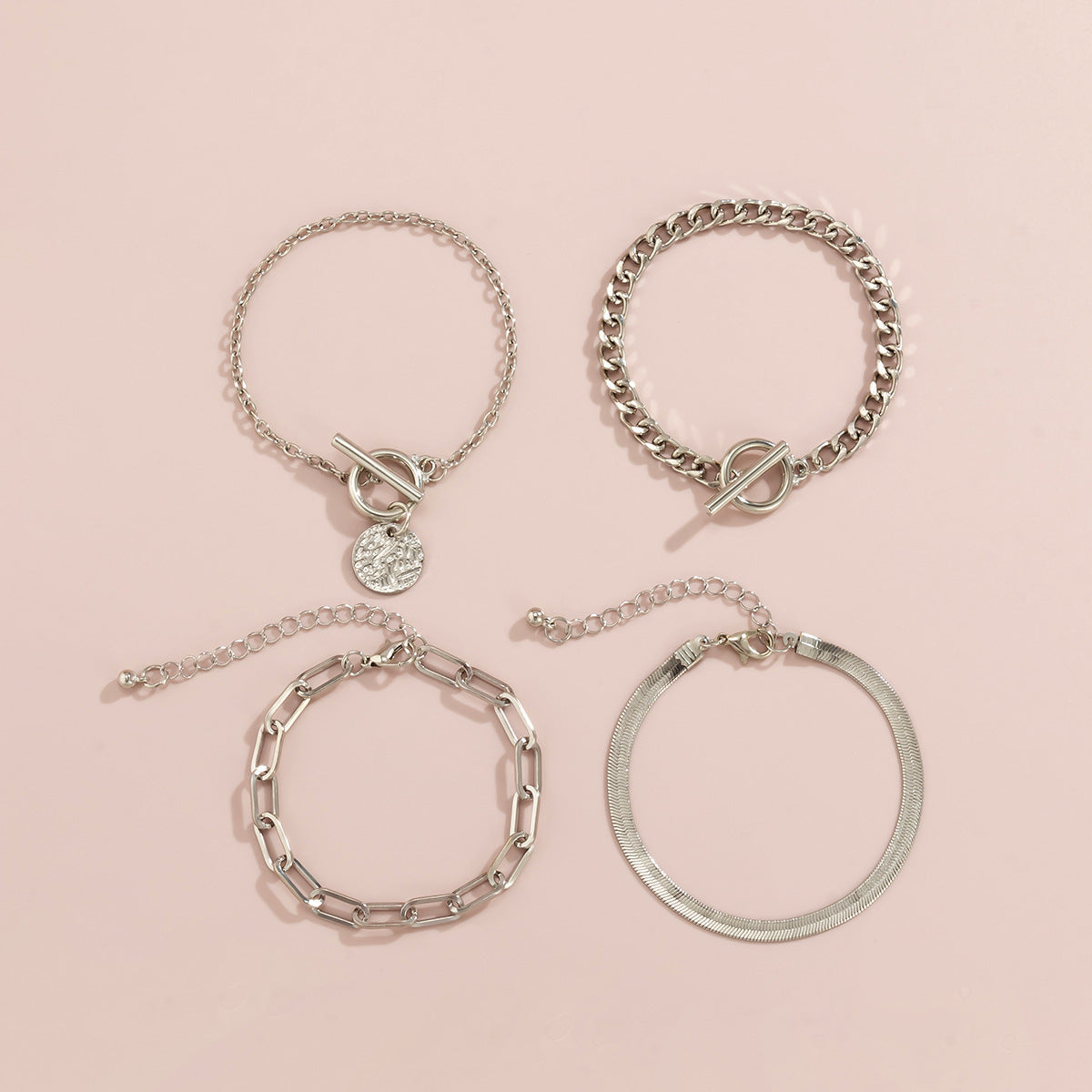 Metal Wind Hollow Chain Bracelet - Snake Bone Design