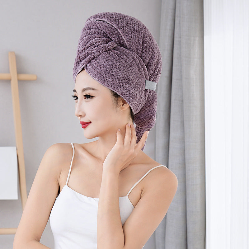 Coral Fleece Quick-drying Water-absorbing And Hair Drying Towel