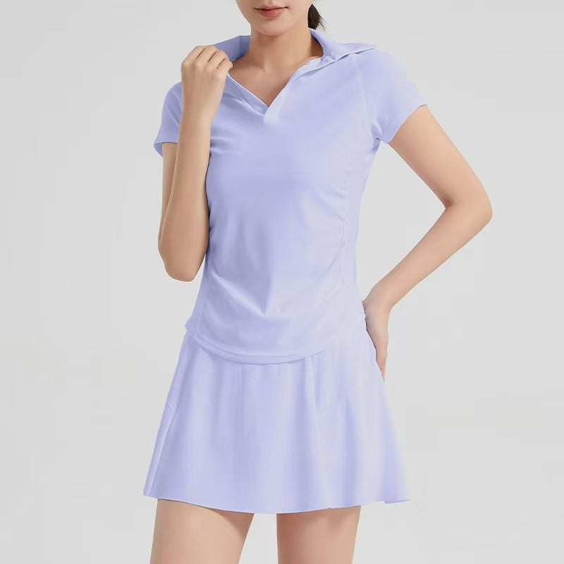 Women's Lightweight Yoga Tennis Skirt - Breathable Sports Suit
