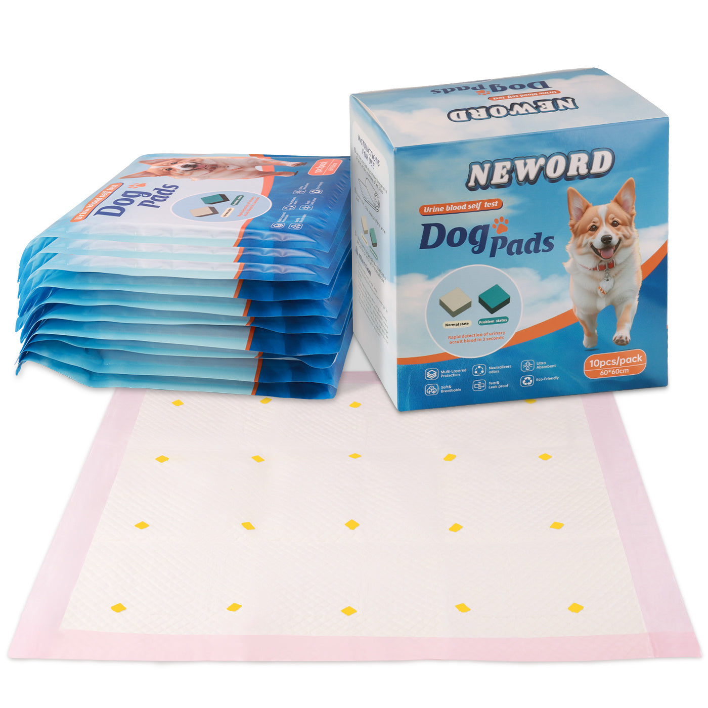 Dog Detection Urine Pad - Absorbent Training Pads for Puppies and Adult Dogs