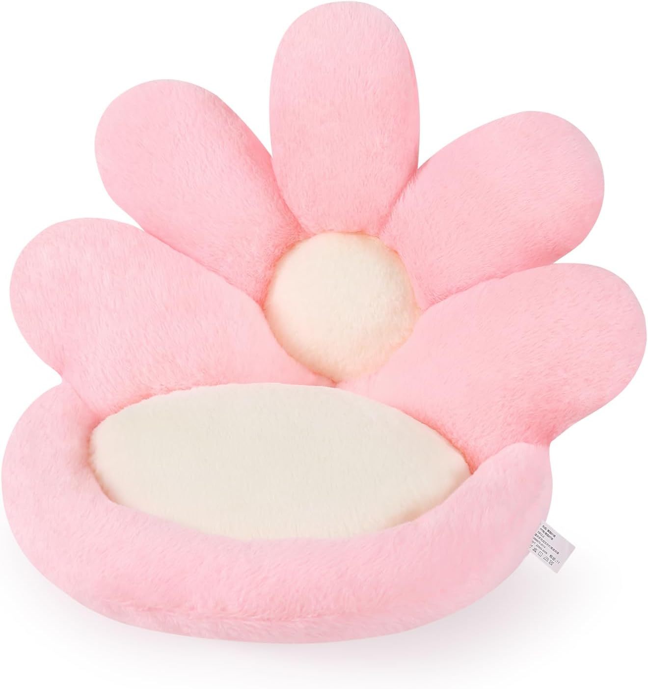 Round Nesting Cat Scratching Board - Flower Shape Seat Cushion Comfy Gaming Chair Pet Mat 19 Inch