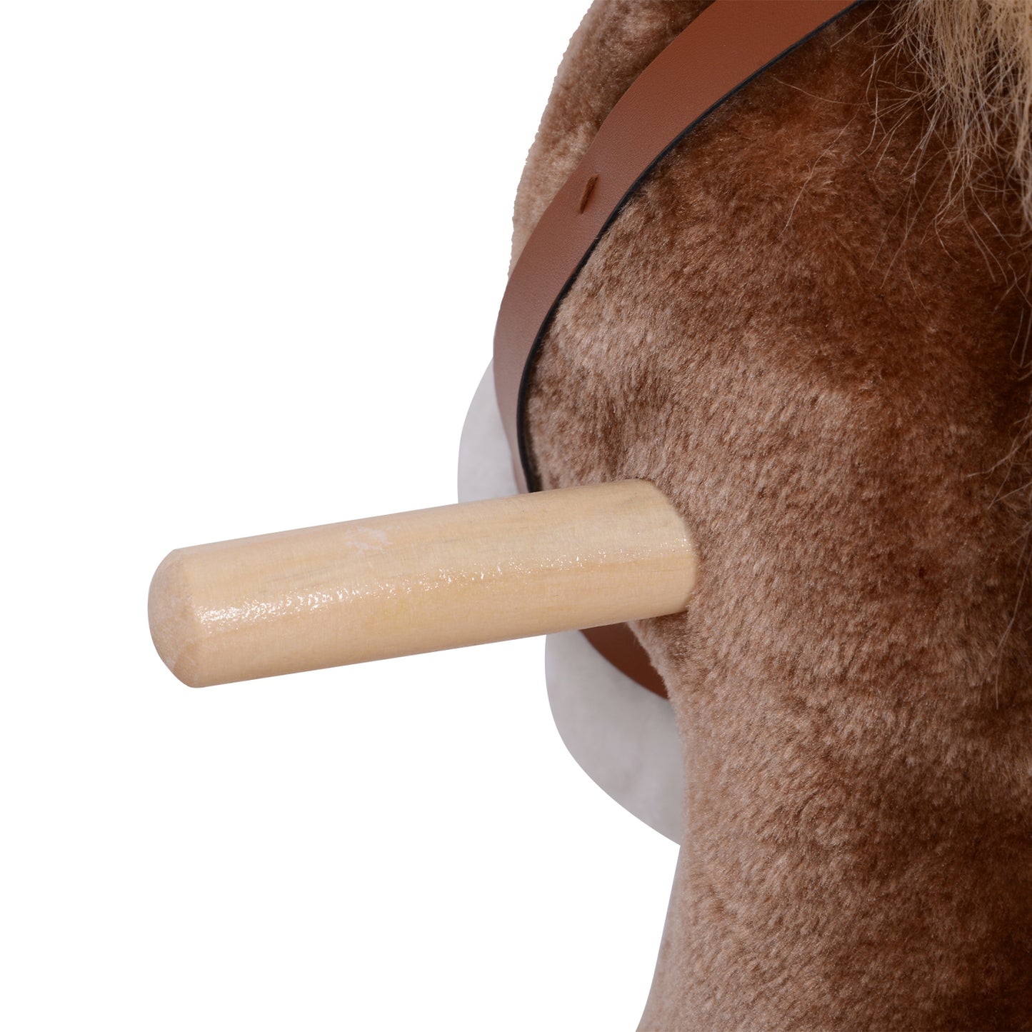 Kids Plush Toy Rocking Horse Pony Toddler Ride on Animal for Girls Birthday Gifts with Realistic Sounds