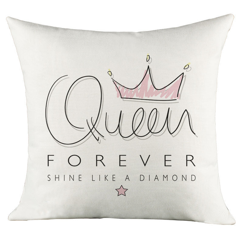 Love Character Language Cushion Celebrity Famous Words Pillow Cover