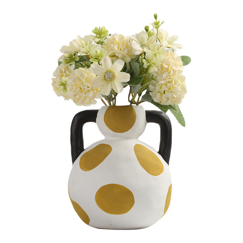 Premium Ceramic Vase - Modern Living Room Home Decoration Centerpiece
