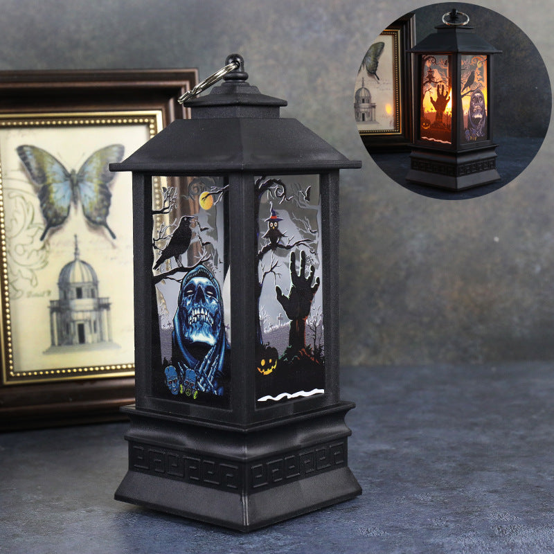 Halloween Simulation Flame Lanterns - Pumpkin Design