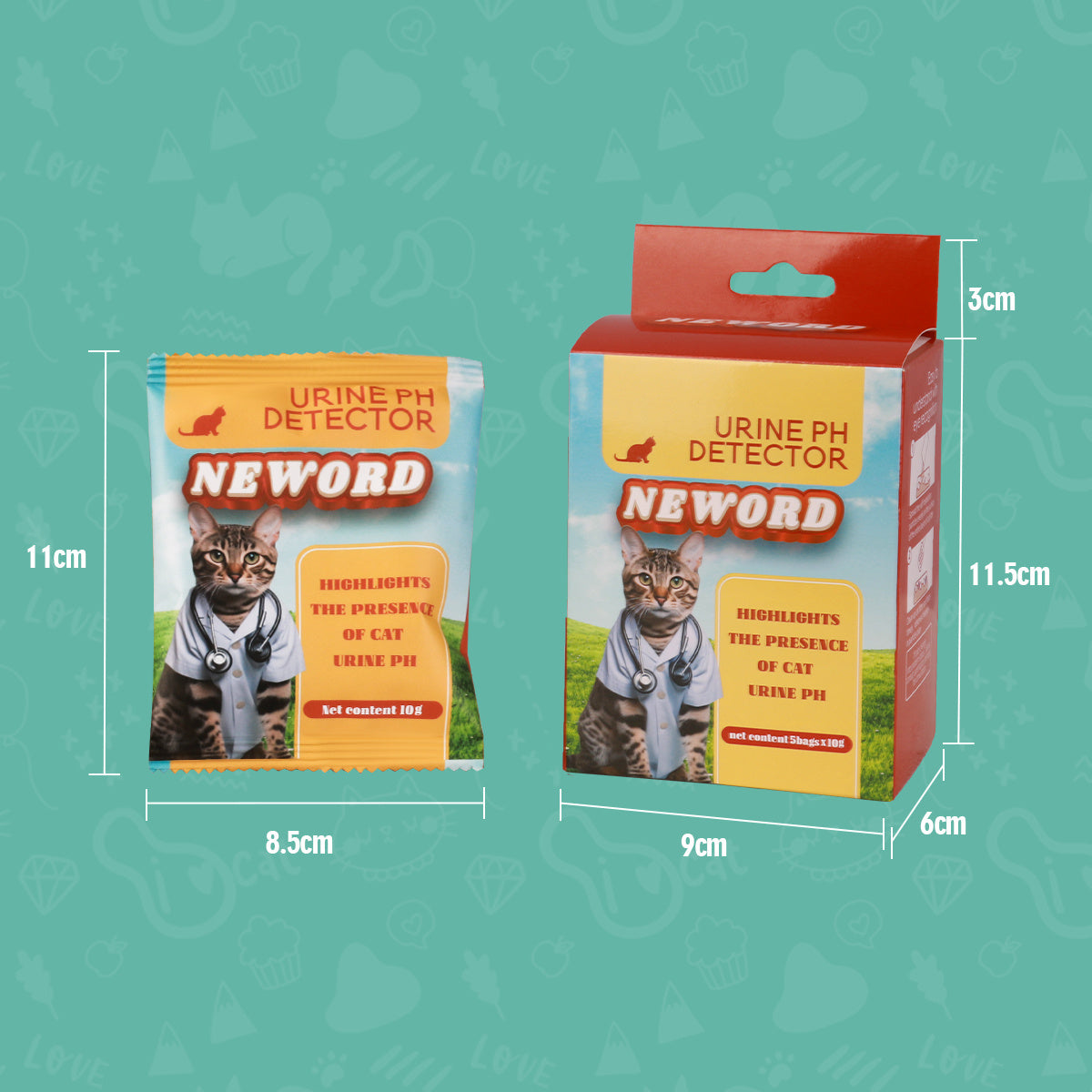 Cat Litter Self Checking Particles - Health Monitoring Color-Changing Litter for Cats