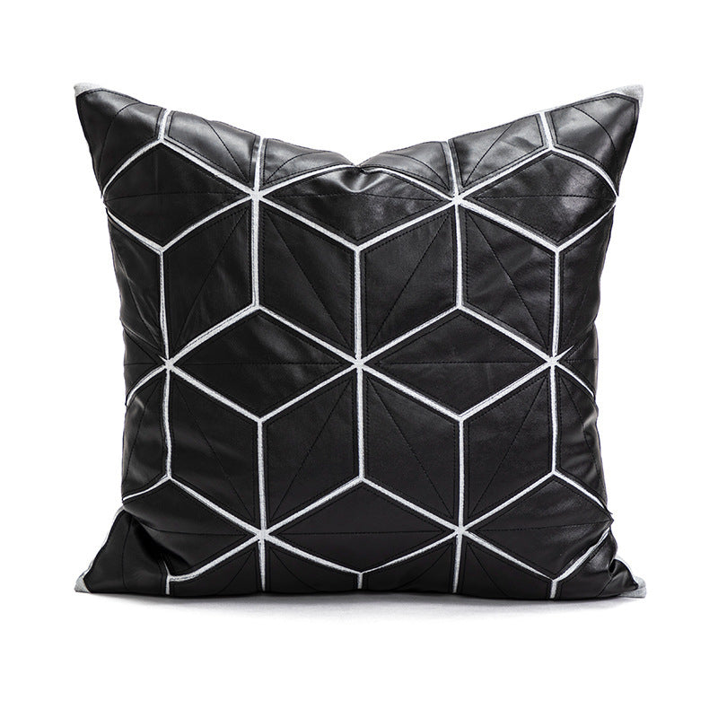 Modern Simple Plush Cushion Sofa Bedroom Bedside Pillow Cover