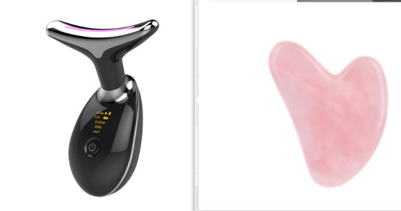 EMS Thermal Neck Lifting Massager - Electric Microcurrent Wrinkle Remover with LED Photon Therapy