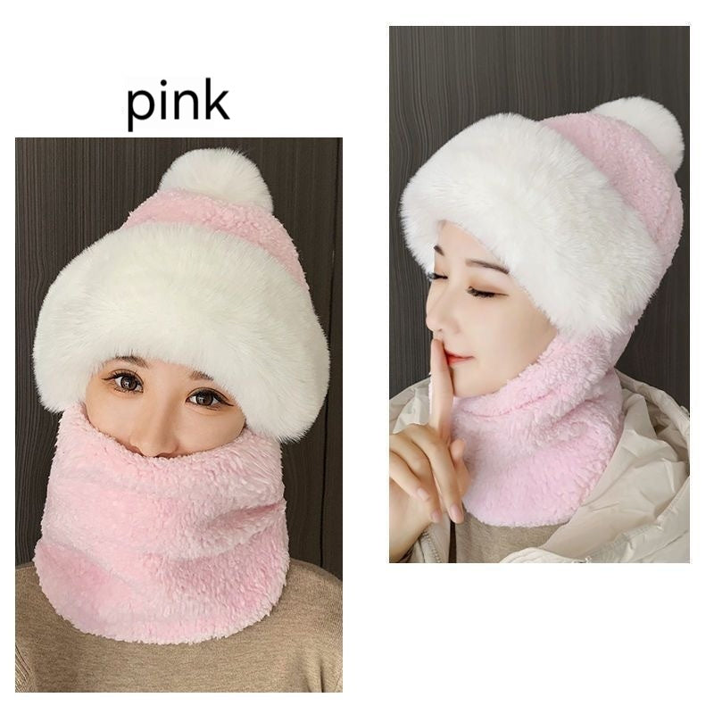 Women's Outdoor Hat - Ear & Wind Protection Single-Layer Fleece-Lined Winter Cap