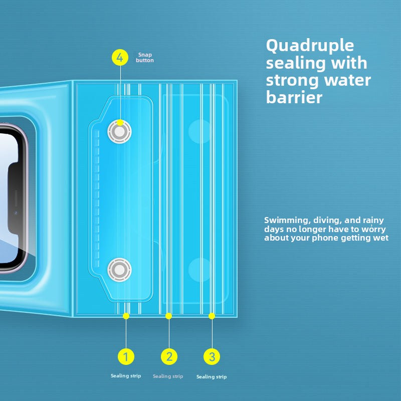 Floating Waterproof Phone Pouch - Touch Screen Compatible IPX8 Protection