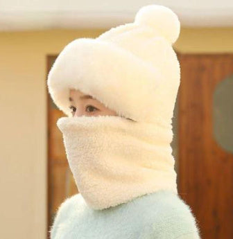 Women's Outdoor Hat - Ear & Wind Protection Single-Layer Fleece-Lined Winter Cap