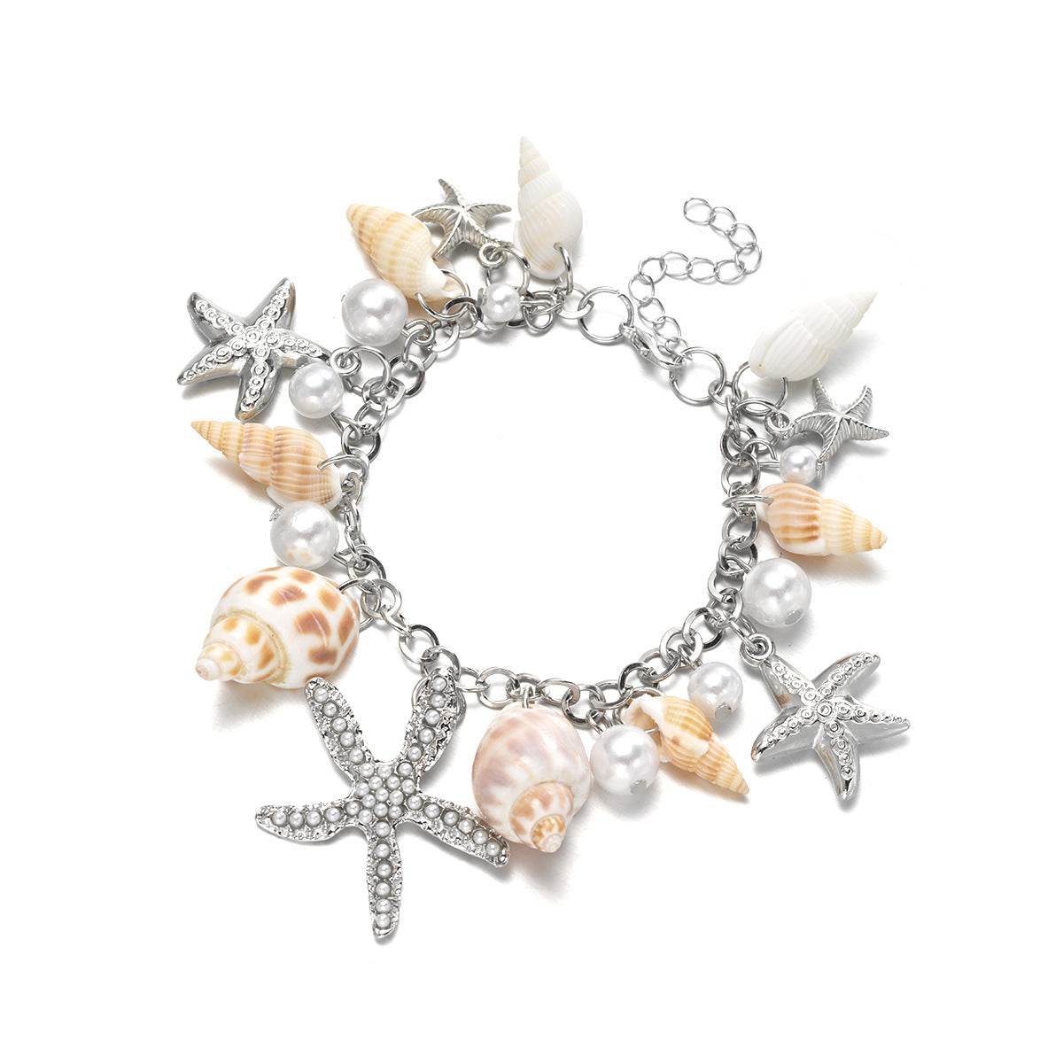 Starfish Shell Bracelet - Ocean-Inspired Beach Jewelry