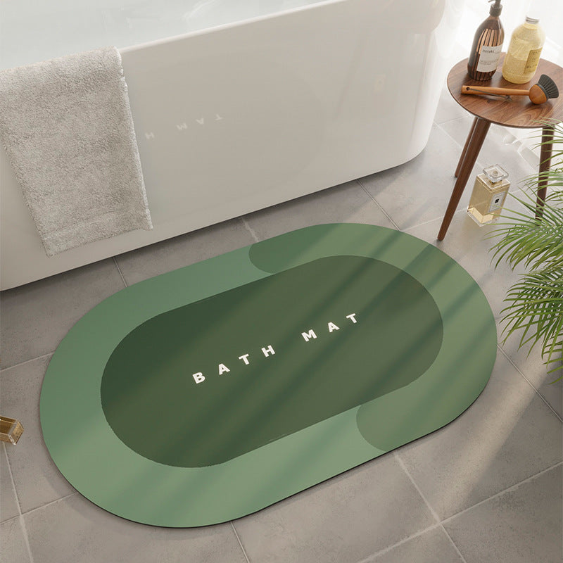 Premium Diatom Mud Absorbent Bathroom Mat - Quick-Dry Non-Slip