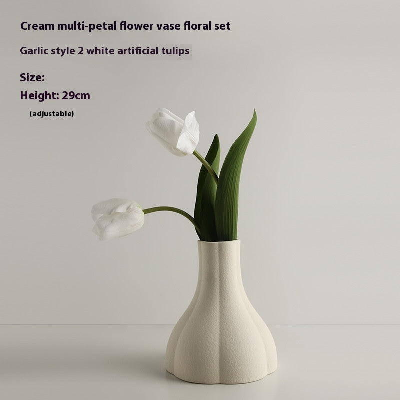 Premium Vase Decoration - Living Room Flower Arrangement Home Centerpiece