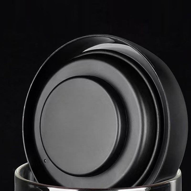 Premium Vacuum Sealed Borosilicate Glass Storage Jar - Airtight Coffee Bean & Food Container