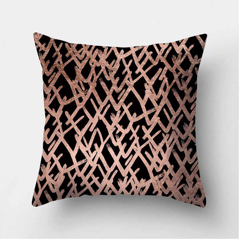 Leather Velvet Pillowcase Sofa Cushion Cover - Luxury Textured Throw Pillow for Home