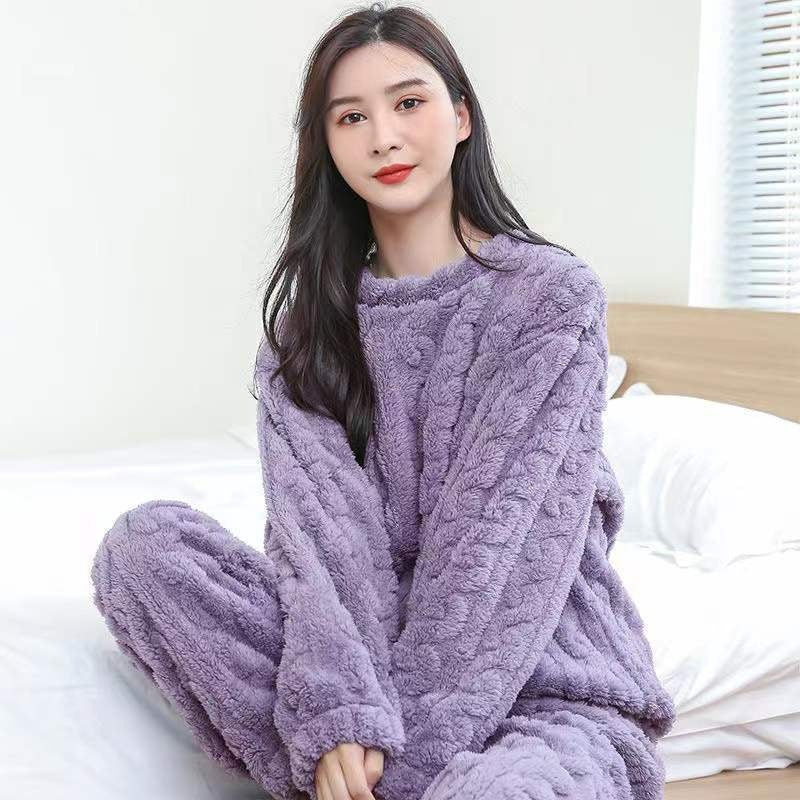 Coral Velvet Pajamas - Luxurious Soft Sleepwear Set