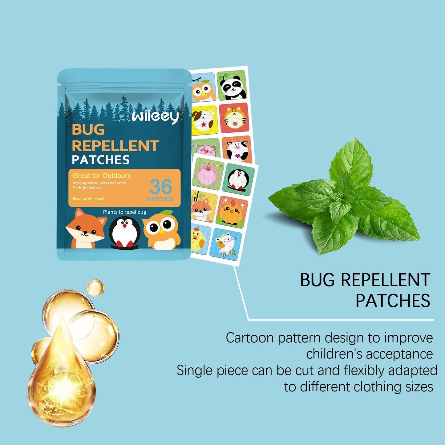 Gentle And Non-irritating Portable Mosquito Repellent Patch Suitable For Children And Adults