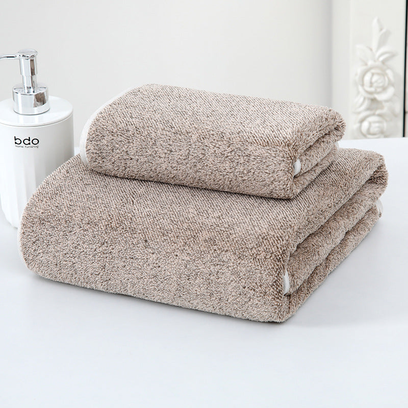 Luxury Coral Fleece Bath Towel - Ultra-Soft Absorbent