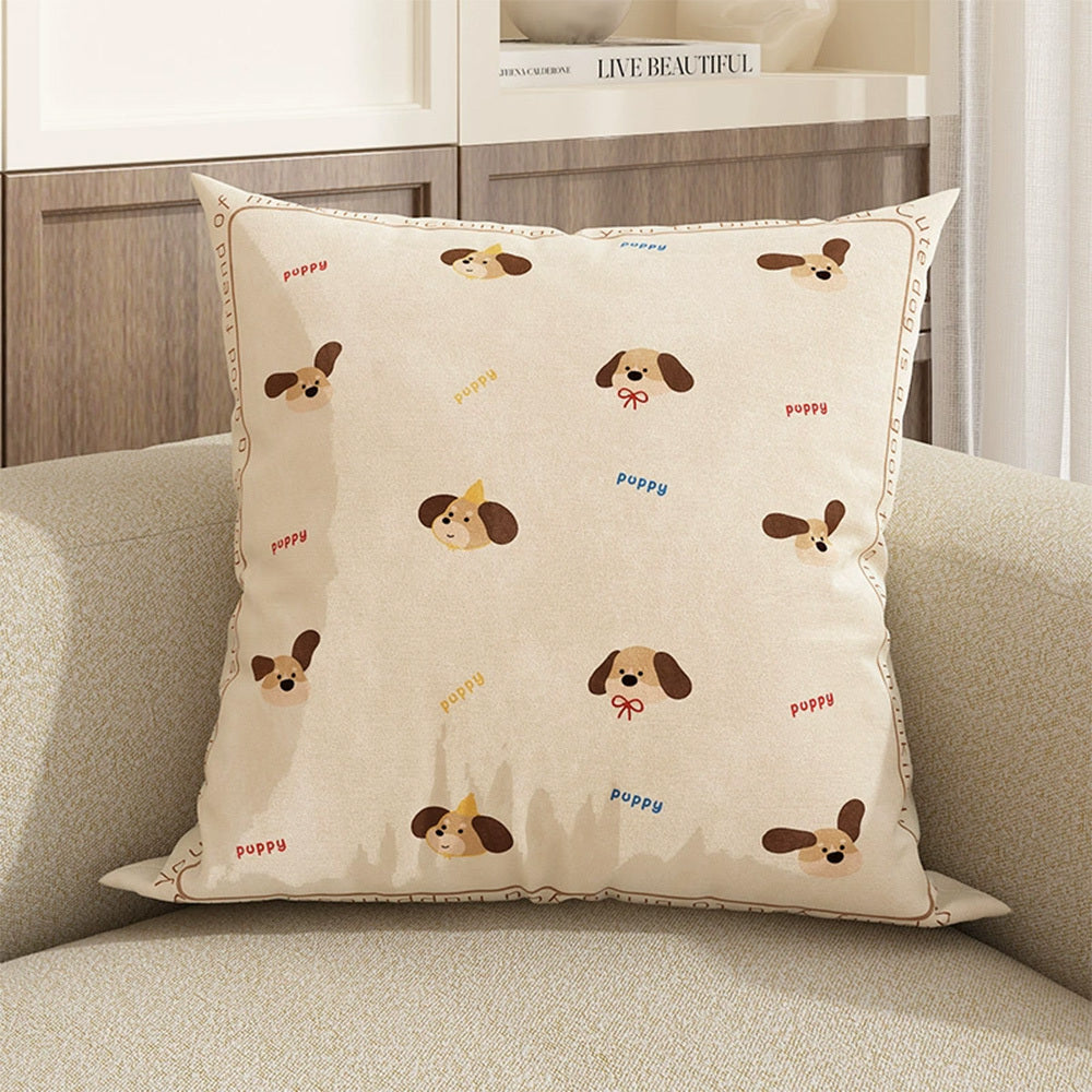 New Cute Dog Pillowcase Bedroom Cushion Cover Sofa Cushions Pillows Cover 45x45cm Pillow Case Home Decoration Car Office Seat